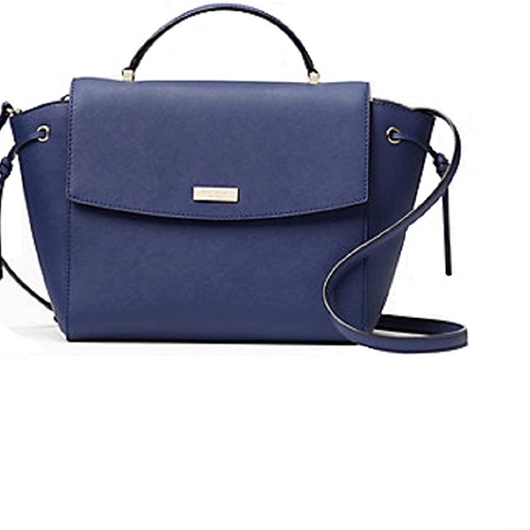 Kate Spade Laurel Way Lilah Satchel with Crossbody Strap. Oceanic Blue - Picture 2 of 10